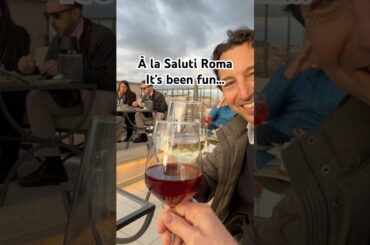 À la Saluti to Rome, Italy. What a wonderful unplanned adventure. #rawtravel #Rome #italy #wine