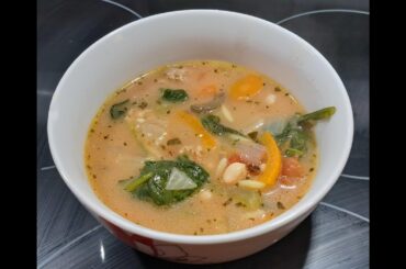 Creamy Italian Sausage and Spinach Soup #soup #italian #sausage #recipe #food #cooking #gourmet