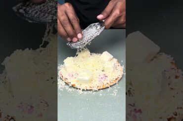 Roti Pizza ASMR Cooking || #shorts #food #cooking #recipe #asmr # rotipizza