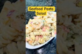 Seafood Pasta Salad #pastasaladrecipe #pasta #salad #shorts #recipe #viral #foodie #cooking #fyp