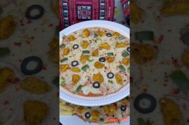 How to Make Pizza at Home on Tawa | Without Oven Chicken Pizza Recipe | Homemade Pizza Recipe#pizza