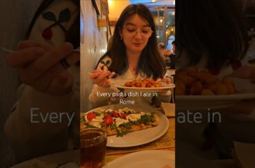 Every pasta dish I ate in Rome 🇮🇹✨️ #trip #italy #rome #travel #foodtrip