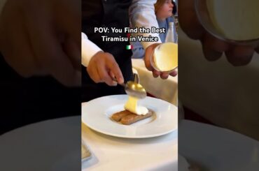 POV: You Find the Best Tiramisu in Venice 🇮🇹🍰 #italy #tiramisu #venice #italianfood #food #love