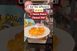 Dump, Bake, Devour! 5 Cheese Baked Chicken Ziti! #BakedZiti #5cheeseziti￼