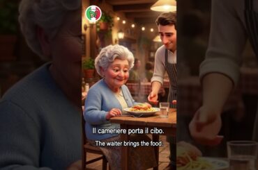 Learn Italian at a Restaurant 🇮🇹 | Easy Story with Grandma  #a1italian #speakitalian #italiaonline