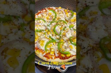 Cheese Corn Sooji Pizza | ❌Maida ❌Oven | Pizza Recipe #pizza #food #viral