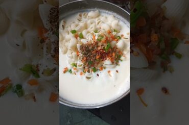 Instant White Sauce Pasta #shorts #instant #streetfood