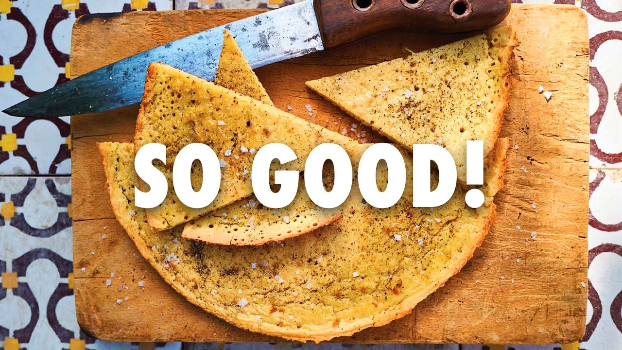 CHICKPEA PANCAKES – Northern Italy’s Favorite Snack CHICKPEA PANCAKES - Northern Italy's Favorite Snack