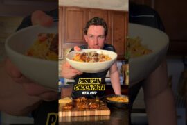 EASY Parmesan Chicken Pasta 🔥 (38g protein)