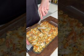 Cheesy Tortellini Bake / 60g Protein #recipe #mealprep #highprotein