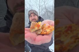 Freeze drying pizza to make chips for hiking & camping