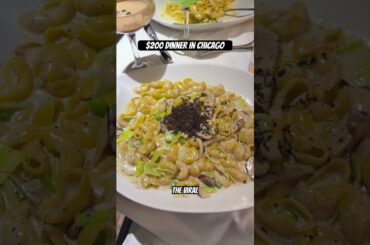 $200 Dinner at Del Pastaio in Chicago #chicago #foodreview #italian #pasta #cheesewheel