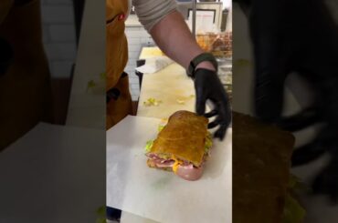 Italian Sandwich: Mortadella, Soppressata,Provolone, Romaine, Pickled Onions, Fresh Basil