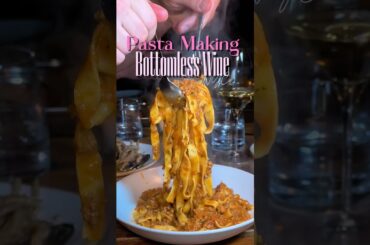 For $150 pasta making, bottomless wine, great food, vibes AND I get to be in bed by 11…YES!  #nyc