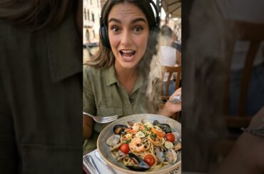 Lunch by the Canals of Venice 🇮🇹 #rionovo 🍝✨ #travel