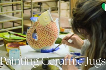 Hand-Painted Wine Jugs | Italian Ceramic Art Made in Italy