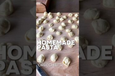 Handmade Orecchiette Pasta with Broccoli & Red Peppers 🥦
