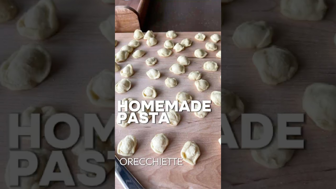 Handmade Orecchiette Pasta with Broccoli & Red Peppers 🥦 Handmade Orecchiette Pasta with Broccoli & Red Peppers 🥦