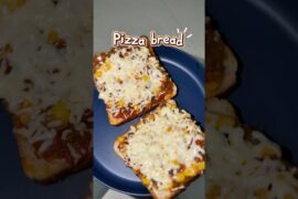 Cheesy Pizza Bread 😍🍕 | 5 min madhe ready#food #recipe #shorts #shortvideo #ytshorts