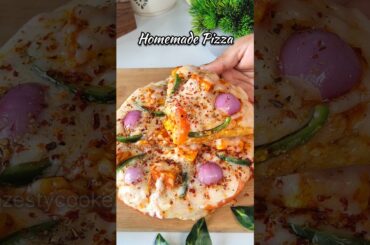 Homemade Pizza Recipe 🍕 #shorts #pizza #viral