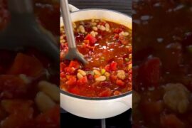 Pasta e Fagioli #recipe #cooking #dinner #soup #thestayathomechef