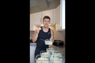 Creamy Parmesan Chicken Gnocchi High Protein Meal Prep Recipe #shorts