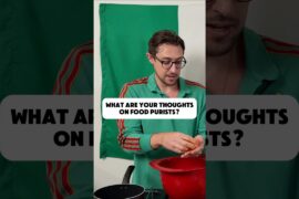 Can food purists be overly dramatic?