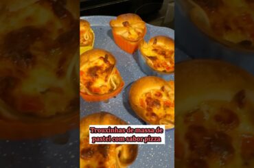 Trouxinhas de pizza #pastel #recipes #receitasfaceis #brasileironoseua #massadepastel #delicious