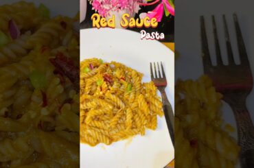 Red Sauce Pasta Recipe ❤️🫠 #redsaucepasta #redsaucepastarecipe #pasta #pastarecipe #youtubeshorts