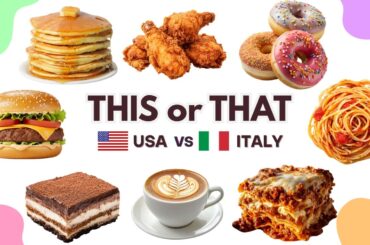 USA vs Italian Food | Ultimate Food Battle (Part 2) 🍔⚔️🍝