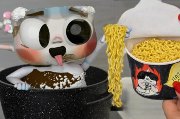 Poor Ballerina CAPPUCCINA Dirty Cleaning and Eat Noodles | ITALIAN BRAINROT  in real life