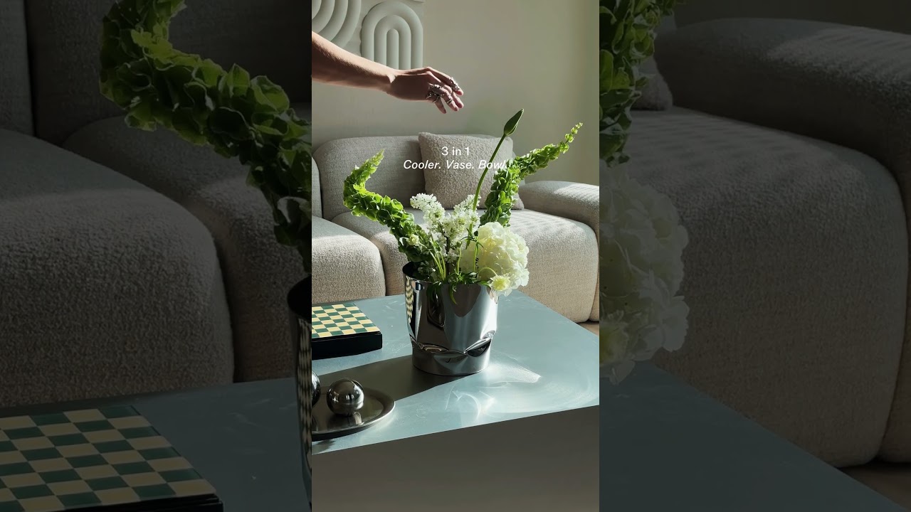 Italian design icon: Alessi compressioni stainless steel wine cooler ✨ Italian design icon: Alessi compressioni stainless steel wine cooler ✨