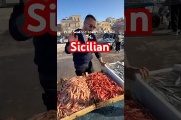 POV: Seafood Lovers in Sicilian 😍🌊 #italy #travel #seafood #fish #fruttafresca #napoli #trending
