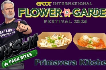 Insalata di Pasta & Arancini Review at Primavera Kitchen | EPCOT Flower & Garden | YoSelf Vlog