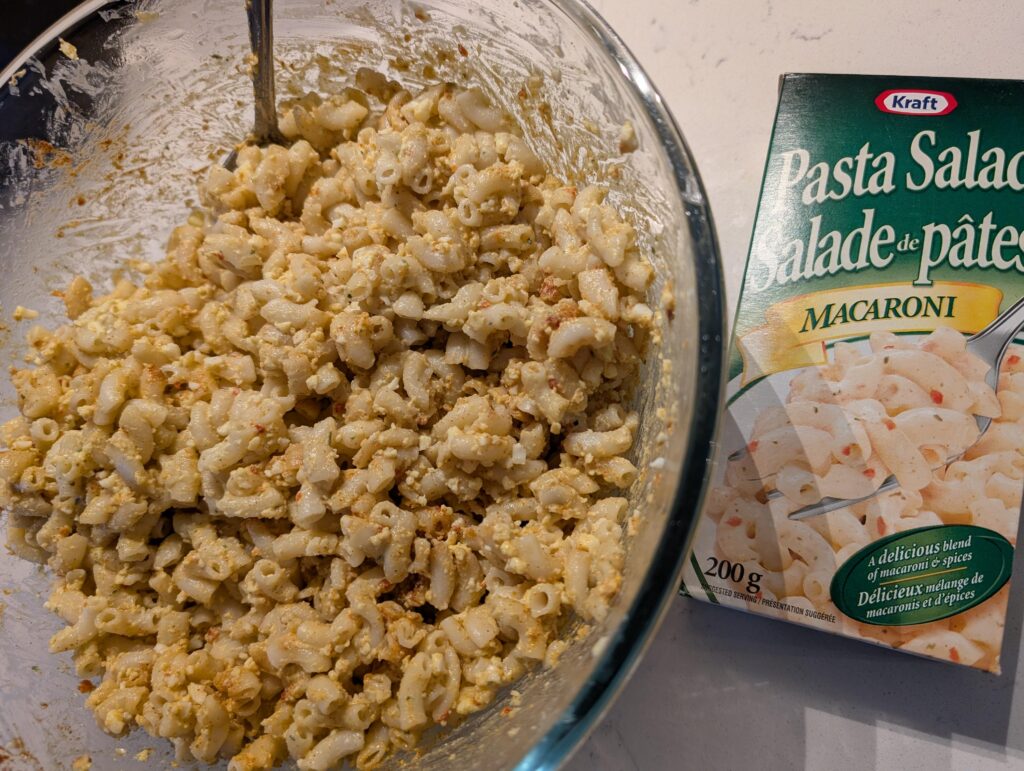 Pasta Salad so good we have it shipped to the US from Canada!