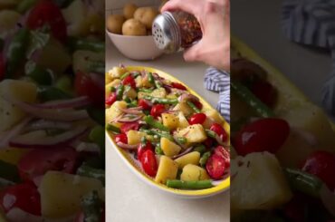 Italian Potato Salad 🥔 simple is always best  Comment ‘recipe’ and I’ll send it straight to you