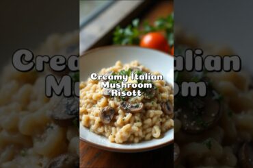 Creamy Italian Mushroom Risotto.# HM Channel#Food recipes#Food shorts# Shorts feed#Italian recipes #