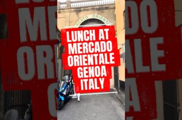 Checking out the Mercado Orientale in Genoa Italy