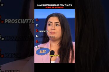 Name an Italian food that’s popular in the U.S. #familyfeud #steveharvey #gameshow #shorts