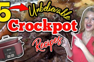 5 Amazing CROCKPOT RECIPES for those busy weeknights!