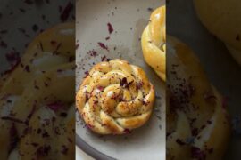 Decorating Scarcella with Edible Flowers and Sugar Sprinkles