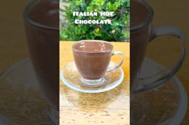 Italian Hot Chocolate 🍫 Thick & Creamy Cioccolata Calda Recipe #food #cookfortwo #shorts #recipe