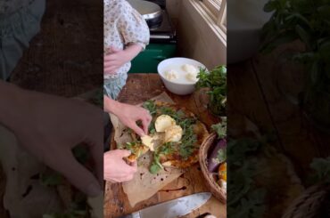 Homemade pizza 🍕 and Fresh modzarella #homestead #cooking