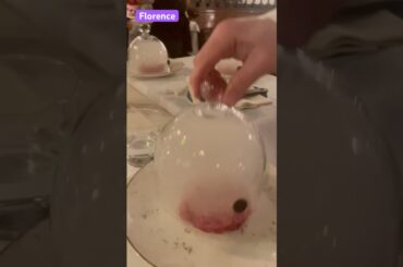 Beef Tartar with Black Truffles at Ristorante Sabatini #florence #italy #foodie #travel ​#tuscany