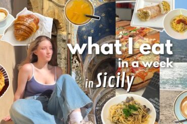 everything I ate on my solo trip to sicily | italian food diaries