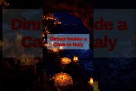 Dinner Inside a Cave in Italy 🇮🇹 | Grotta Palazzes