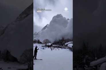 Avalanche Swallows Italian Ski Resort