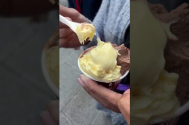 Our first gelato in Italy!