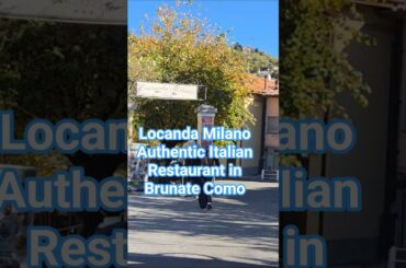 Restaurant in Brunate small town close to Como Italy #como #brunate #italianfood #italy