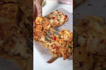 VIRAL Paneer Pizza on Tawa 🍕🔥 | No Oven Recipe #cheese #shorts #youtubeshorts